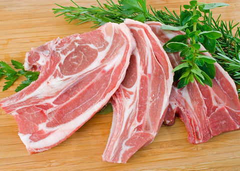 Uncooked Lamb Forequarter Chops