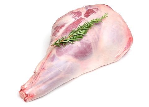 Uncooked Lamb Leg  with bone in