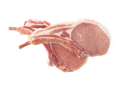 Uncooked pork cutlets